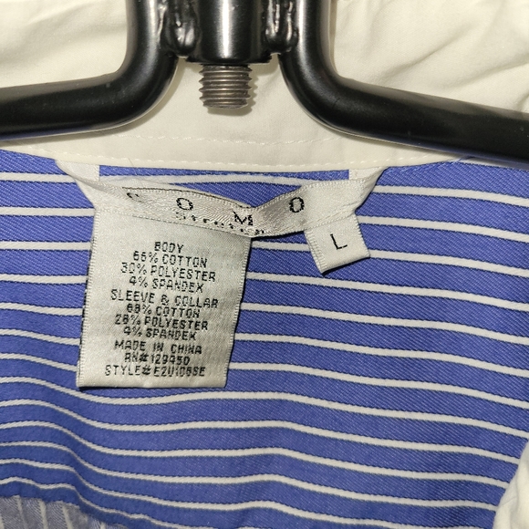 Como Stretch Ladies Winchester Contrast Collar Cuffs Shirt 12 - Picture 6 of 6